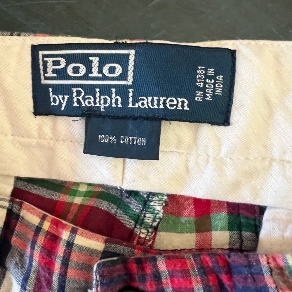 Polo Ralph Lauren Men's Madras
Patchwork Cotton Pants 34/32 - Picture 3 of 11